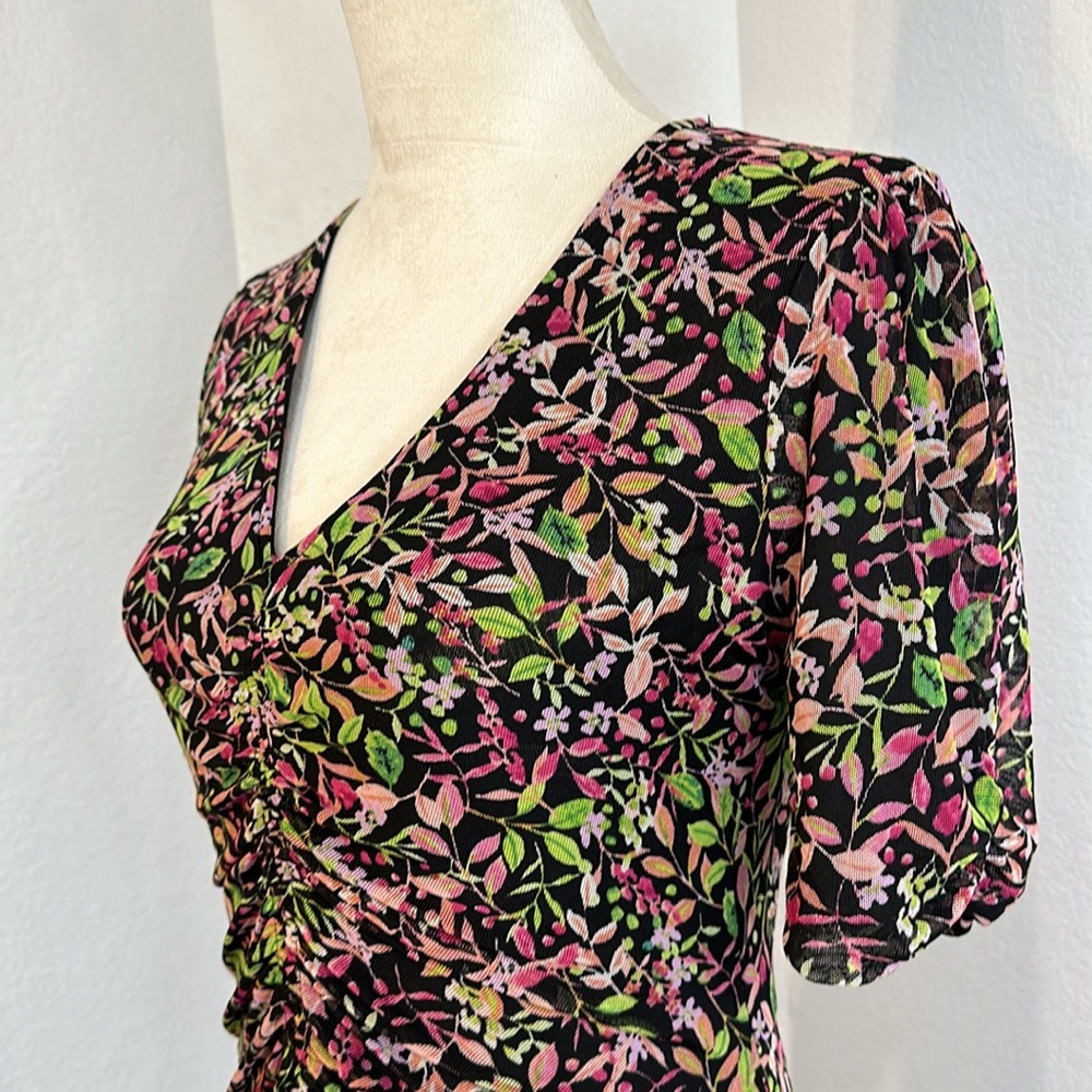 Maggy London V-Neck Reversible A-line Mesh Multi Occasion Dress Size Small NWT - Picture 11 of 16